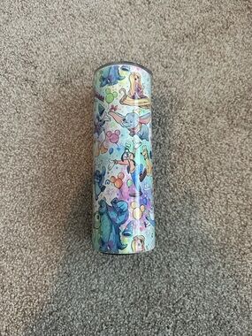 Disney Characters Pattern Tall Drink Tumbler - Pastel Multicolor